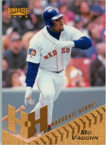 1996 Pinnacle Hardball Hitters #261 Mo Vaughn Boston Red Sox Baseball Card - Picture 1 of 2