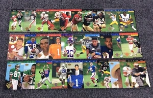 Juego de 30 1994 tarjetas de fútbol americano de mazo superior novatos Marshall Faulk Isaac Bruce como nuevas - Imagen 1 de 5