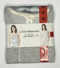 Lucky Brand  Ladies' 3-Piece T-Shirt, TankTop, & Shorts Pajama Set Gray ~ Medium