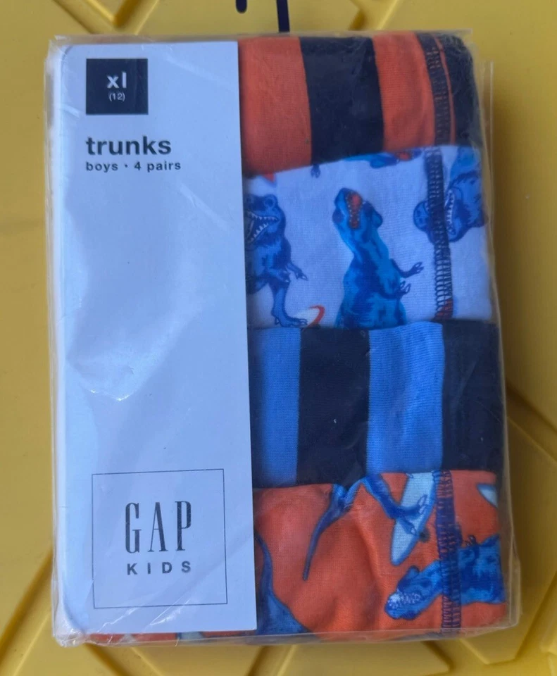 GAP KIDS BOYS SHARK MULTI CLASSIC BRIEFS UNDERWEAR PACK 4 SIZE XL 12 NEW - Image 1 of 1