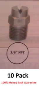 10 HARDENED STEEL SPRAY TIPS 3/8" 80/30, 80/40, 80/50, 80/70, 80/100 SEALCOATING - Picture 1 of 1