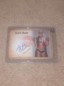 Alexa Bliss signierter Kussdruck Kartensammler Expo Wrestler WWE #12 selten