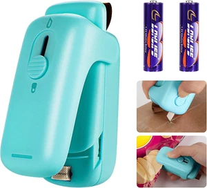 Mini Chip Bag Sealer - Heat Seal with Cutter & Magnet, Portable Mini Sealing... - Picture 1 of 1