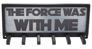 Star Wars Sports Race Medal Holder Hanger Display Rack The Force Was With Me - Picture 1 of 6