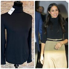 Wolford Portland Black Turtleneck Pullover Polo Neck Top Jumper ASO Meghan Large