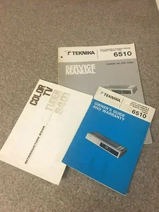 Teknika CATV Service Manual & Owner's Guide Model 6510 OEM 1984 TV Converter - Picture 1 of 8