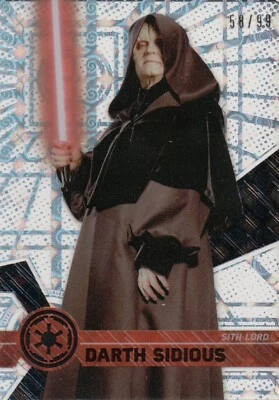 Star Wars High Tek 2017, Darth Sidious (2) Parallel Card #58/99 - Image 1 of 2