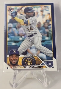 2023 Topps Update Andruw Monasterio Rookie Blue Parallel US74 - Picture 1 of 2