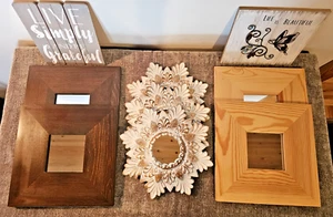 Lot of 9 Wall Hangings Home Decor (7 Small Mirrors) Life is Beautiful- Butterfly - Picture 1 of 5