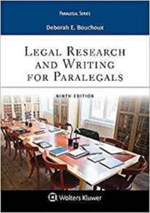 Legal Research and Writing for Paralegals 9th Edition Deborah E Bouchoux pbk - Picture 1 of 1