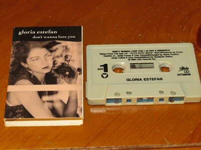 GLORIA ESTEFAN - Don't Wanna Lose You - 2 Track 1989 Cassette Tape Single! no cd - Image 1 of 2