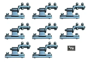 Juego de 8 bisagras para puerta trasera con volquetes Gudgeon Sprinters Dropside camiones remolques - Imagen 1 de 14