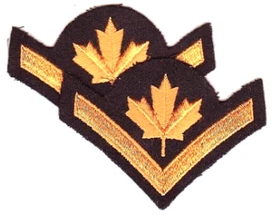 CANADÁ Fuerzas Armadas Canadienses Carrera Pago Privado Nivel 4a rayas rango galones - Imagen 1 de 1
