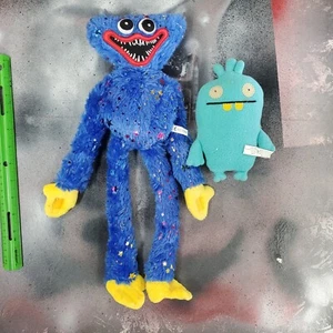 Poppy Playtime Blue Huggy Wuggy Plush Monster 16" & UglyDoll 935L - Picture 1 of 4