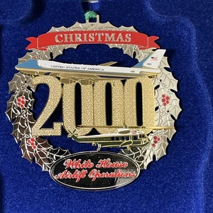 2000 White House Airlift Operations Christmas Ornament Air Force One A4 - Bild 1 von 8