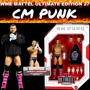 WWE MATTEL ULTIMATE EDITION SERIE 27 CM PUNK WRESTLING FIGUR ELITE BASIC BEST IN - Bild 1 von 9