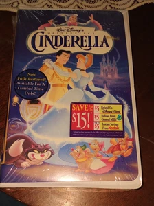 Cinderella Factory Sealed VHS Walt Disney Masterpiece Collection Movie - Picture 1 of 1