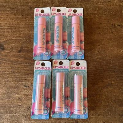 LOT of 6 Lip Smacker Cotton Candy Lip Balm Moisturizer 0.14 oz Each Sealed - Image 1 of 2