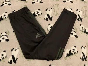 Pantalones deportivos Adidas para hombre medianos negros activos a rayas logotipo cremallera sudaderas M - Imagen 1 de 9