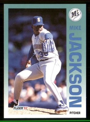 1992 Fleer #282 - Mike Jackson - Seattle Mariners - Image 1 of 2