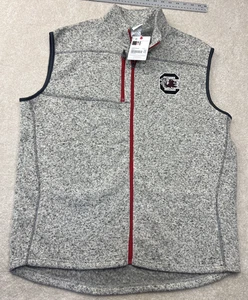 Gilet South Carolina Gamecocks Champion grigio full zip uomo XL nuovo - Foto 1 di 12