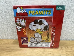 Peanuts Photomosaics Joe Cool Snoopy Woodstock 1000 pc Puzzle Buffalo Games NIB - Picture 1 of 7