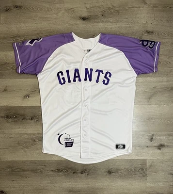 San Jose Giants MILB Cancer Awareness Day Jersey #BB Bat Boy Sz 48 Authentic - Image 1 of 4