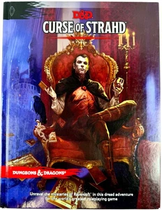 Curse of Strahd Dungeons & Dragons tapa dura primera impresión 2016 usado con mapas - Imagen 1 de 12