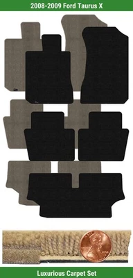 Juego de alfombrillas Lloyd Custom Luxe para Ford Taurus X 2008-2009 (5 piezas) #M7N Foto 1 de 4