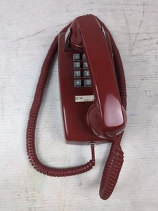 Vintage Red Western Electric Bell System Push Button Wall Telephone 2554BMP - Picture 1 of 7