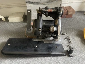 Máquina de coser dobladillo industrial punto ciego EE. UU. 518-9 hilo único - Imagen 1 de 11