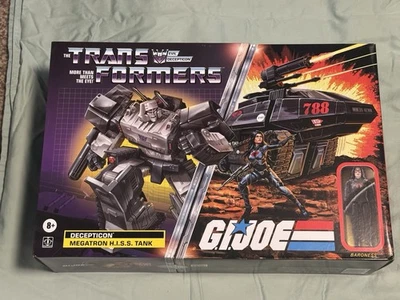 Transformers GI Joe Collaborative ~ Megatron HISS Tank & Cobra Baroness ~ Nuevo Foto 1 de 2