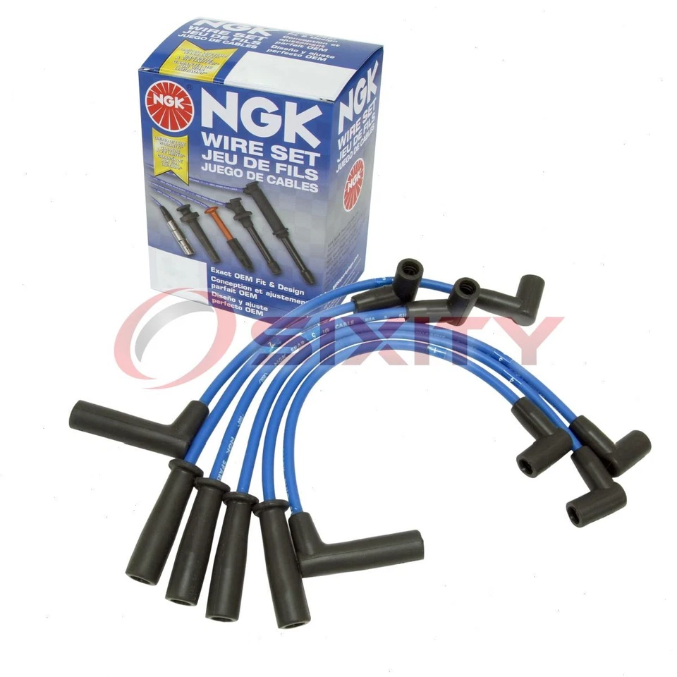 Juego de cables de bujía NGK de 1 pieza para Jeep TJ 1997-1999 4,0 L L L6 - Juego de kit de motor dm Foto 1 de 4