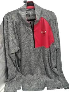 Chicago Bulls 1/4 Viertel Reißverschluss Pullover Fanatic Herren 2XL weicher und leichter Stoff - Bild 1 von 5