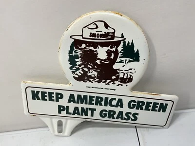 TOPPER DE PLACA VINTAGE SMOKEY THE BEAR - Imagem 1 de 4