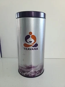 Teavana Large 8 inch, Empty Tea Storage Tin Container Canister Original See Pics - Picture 1 of 6
