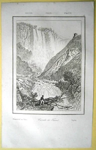 Impresión 1835 CASCATA DELLE MARMORE, TERNI, ITALIA, #48 - Imagen 1 de 1