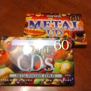 Cassette Tape Metal Position Maxell 60min Sealed Set of 2 Type IV - Picture 1 of 6