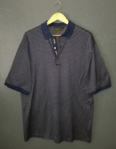 Camisa Polo de Golf Colección BOBBY JONES AZUL MARINO Hecha en Italia $175 Para Hombres NUEVA Lg - Imagen 1 de 6