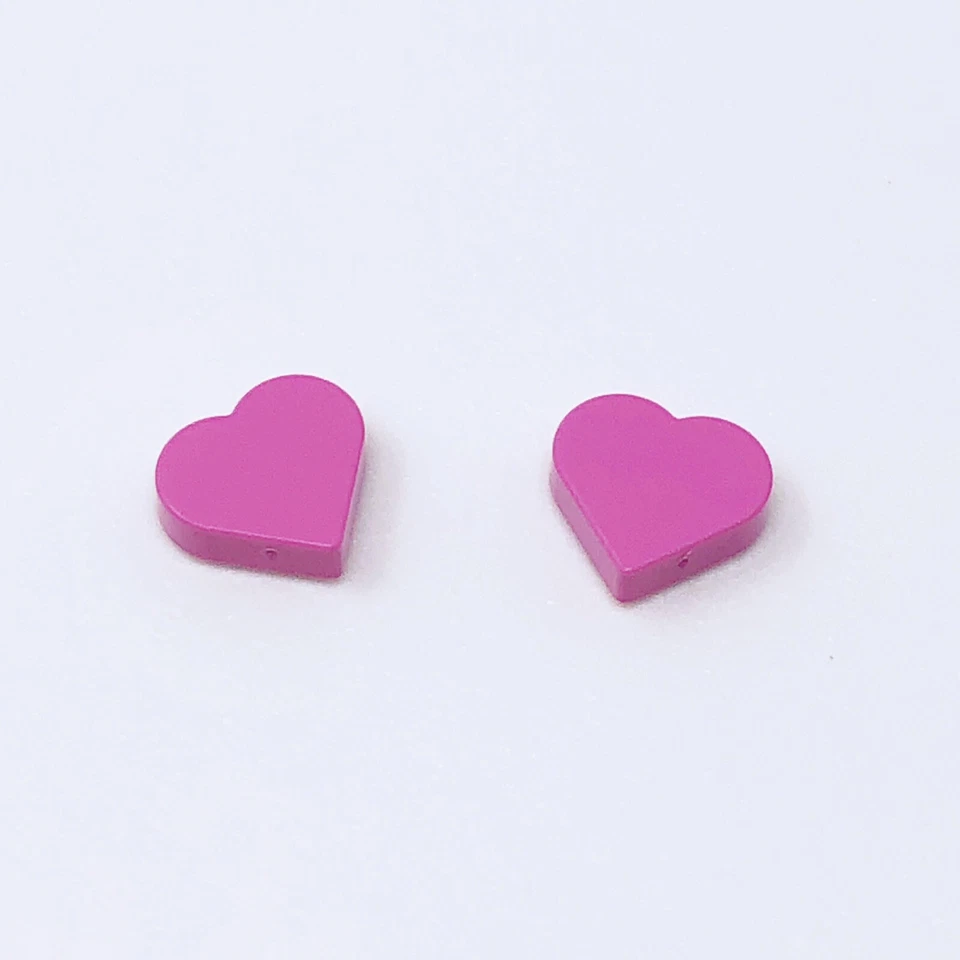 39739 LEGO Parts Tile Round 1x1 Heart DARK PINK (2) - Image 1 of 1