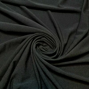 Tela artesanal de vestido de nailon elástico negro elastano 4 vías 58" metros - Imagen 1 de 5