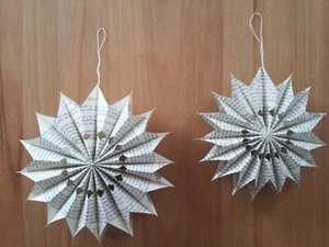 3D Weihnachtsstern aus Papier / Papierstern / Upycling HANDARBEIT - Bild 1 von 6