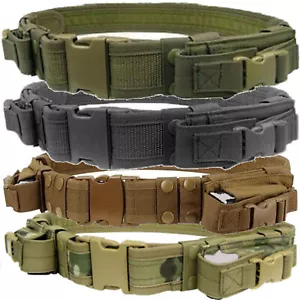 Condor TB Tactical Combat Police SWAT 2 Pistol Mag Pouch Duty Belt Up to 44-Inch - Picture 1 of 6
