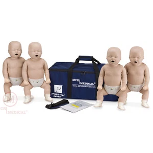 4-Pack Prestan INFANT CPR Manikins w Feedback MedTone PP-IM-400M-MS mannequins - Picture 1 of 3