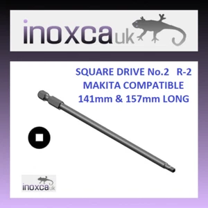ROBERTSON No.2 SQUARE DRIVE BIT 141mm LONG MAKITA AUTOFEED DRYWALL SCREWDRIVER - Picture 1 of 1