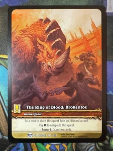 Juego de cartas coleccionables Gladiadores 195/208 EA The Ring of Blood: Brokentoe de World of Warcraft - Imagen 1 de 1