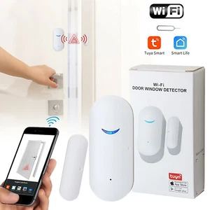 Tuya Smart WiFi Door Window Sensor Detector Safe Alarm for Alexa Google Home - Picture 1 of 9