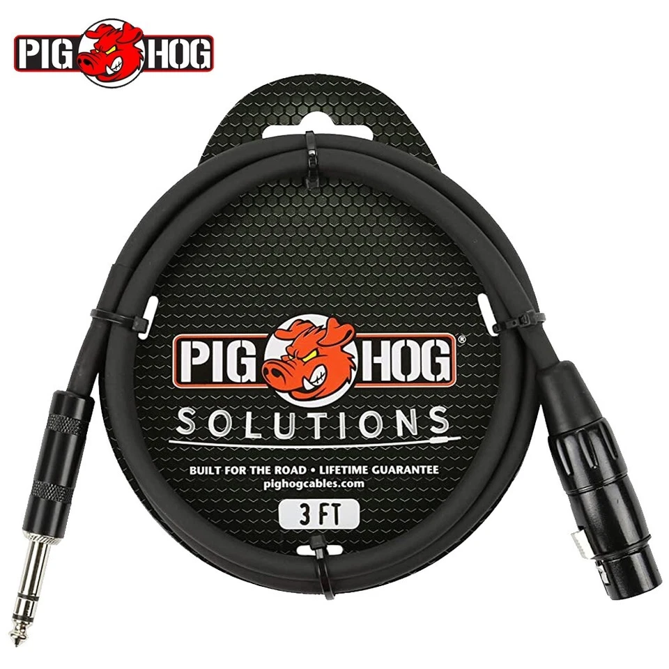 Pig Hog PX-TMXF3 3FT TRS Male to XLR Female Balanced Cable - Image 1 of 1