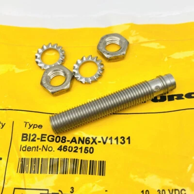 TURCK B12-EG08-AN6X-V113 INDUCTIVE SENSOR, 10 to 30 VDC, NPN OUTPUT, M8 X 1, SS - Image 1 of 4