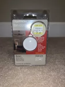 Lutron Rotary Ceiling Fan Control White or Ivory  BRAND NEW SEALED - Picture 1 of 3